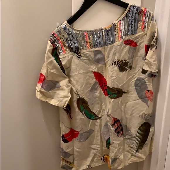 Anthropologie Sequin Top - Picture 4 of 6